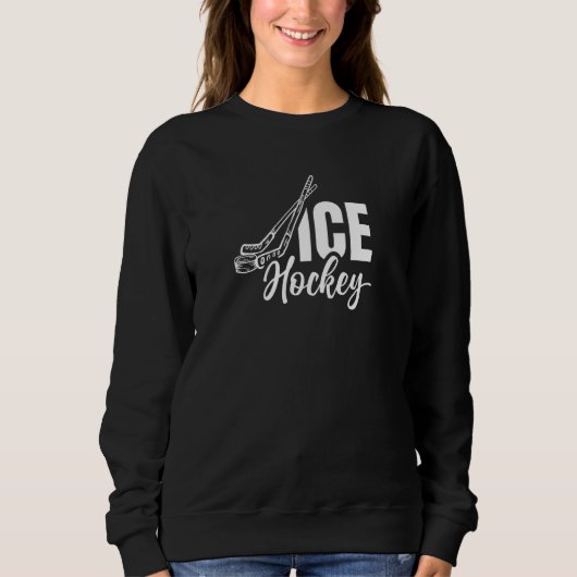 Eishockeyspieler Team Puck Sweatshirt (Vorderseite)