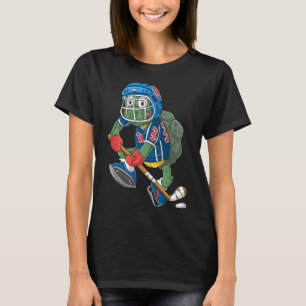 Eishockeyspieler Turtle  T-Shirt