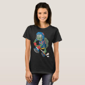 Eishockeyspieler Turtle T-Shirt (Vorne ganz)