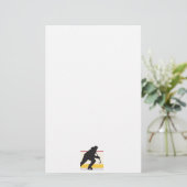 Eishockeyspieler unterwegs briefpapier (Stehend Vorderseite)