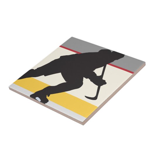 Eishockeyspieler unterwegs fliese (Seite)