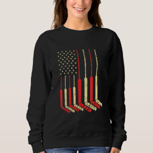 Eishockeyspieler USA-Flagge Experte Trainer Sport Sweatshirt