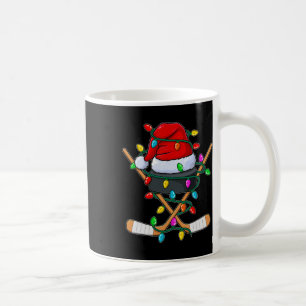 Eishockeyspieler Weihnachtsmann Hut Xmas Männer Ju Kaffeetasse