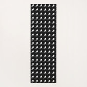 Eishockeyspieler Yoga Mat Black and White  Yogamatte (Rückseite)
