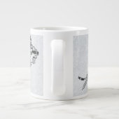 Eishockeysprachen Typografie Kaffeezubereitung Tas Jumbo-Tasse (Rückseite)