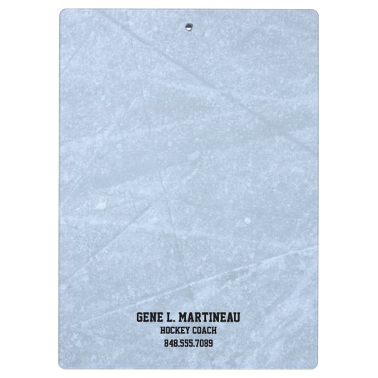 Eishockeytrainer Klemmbrett (Rückseite)