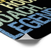 Eishockeytrainer Poster (Ecke)