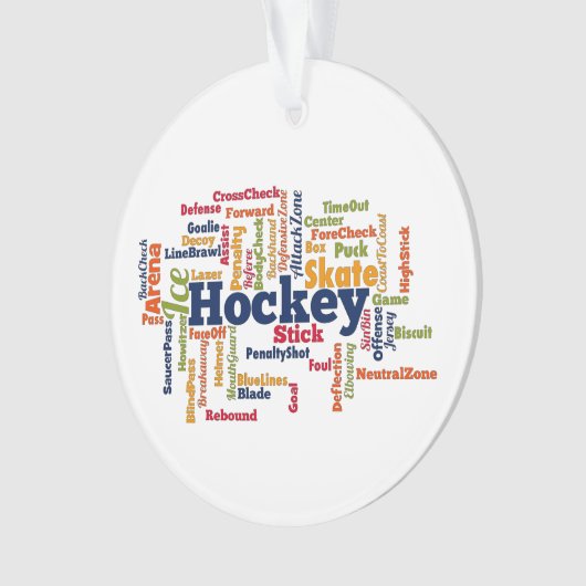 Eishockeywolke Ornament (Vorderseite)
