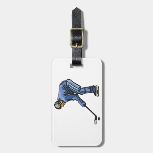 Eishockeyzeitmarken Gepäckanhänger (Vorderseite vertikal)