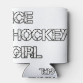 Eishockmädchen Dosenkühler (Rückseite)