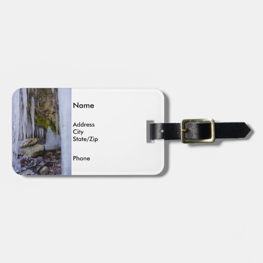 Eishöhle Gepäckanhänger (Vorderseite horizontal)