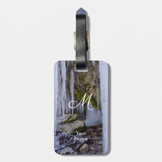 Eishöhle Gepäckanhänger (Rückseite vertikal)