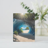 Eishöhlen sind eine der einzigartigsten und schöns postkarte (Stehend Vorderseite)