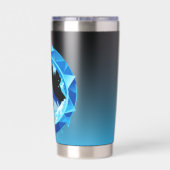 Eishöhlenansicht oder Schneebergstern mit voller H Thermobecher (Rückseite)