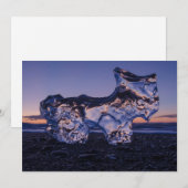 Eishund oder Ziege Feiertagskarte (Vorne/Hinten)