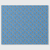 Eishunde-Muster-Wrap-Papierrolle       Geschenkpapier (Flach)