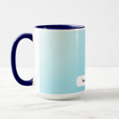 Eisig Cyan Titan Glitzer Explosion Tasse (Links)