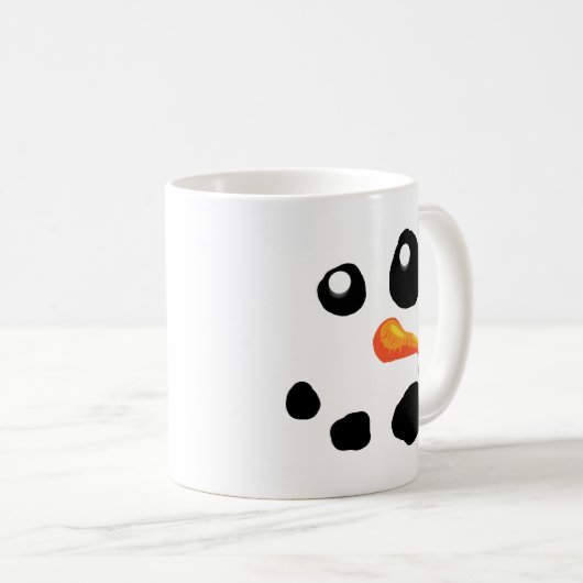 Eisig das Schneemann-Lächeln Kaffeetasse (VorderseiteRechts)