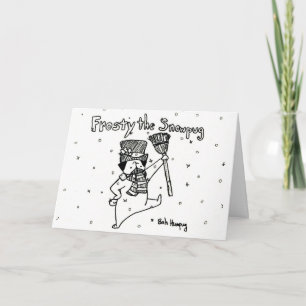 Eisig das Snowpug Feiertagskarte