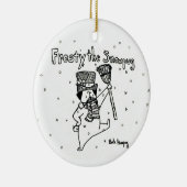 Eisig das Snowpug Keramik Ornament (Rechts)