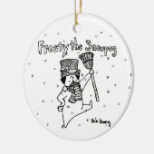 Eisig das Snowpug Keramik Ornament (Links)