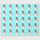Eisig der Schneemann Geschenkpapier (Flach)