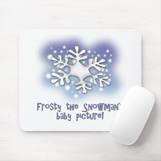 Eisig die Babybilder des Schneemanns Mousepad (Mit Mouse)