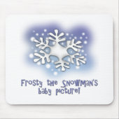 Eisig die Babybilder des Schneemanns Mousepad (Vorne)