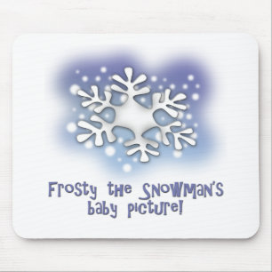 Eisig die Babybilder des Schneemanns Mousepad