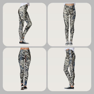 Eisige Äste Winter Baum Naturfotografie Leggings