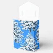 Eisige Baumträume Schneewald Geschenkschachtel (Geöffnet)