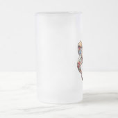 Eisige Bier-Tasse des Hannah-Bananenlogos! Mattglas Bierglas (Mittel)