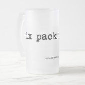 Eisige Bier-Tasse Mattglas Bierglas (Vorderseite Links)