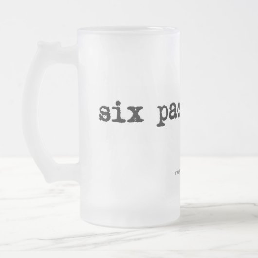 Eisige Bier-Tasse Mattglas Bierglas (Links)