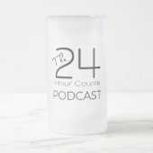 Eisige Bier-Tasse - Weiß Mattglas Bierglas (Mittel)