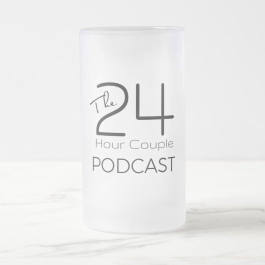 Eisige Bier-Tasse - Weiß Mattglas Bierglas (Mittel)