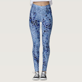 Eisige blaue Leggings