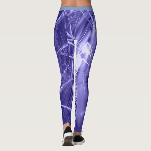 Eisige blaue Leggings (Rückseite)
