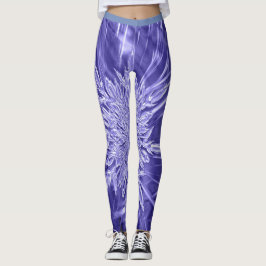 Eisige blaue Leggings