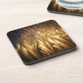 Eisige bronzierte Untersetzer (Linke Seite)