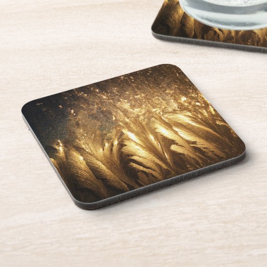 Eisige bronzierte Untersetzer (Linke Seite)