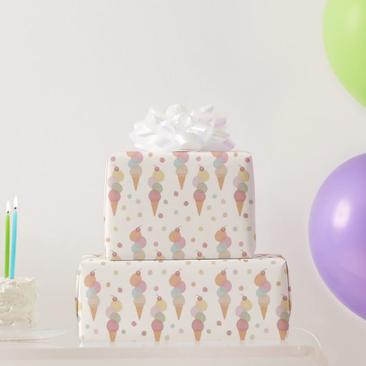 Eisige Delights-Muster Geschenkpapier (Partygeschenke)