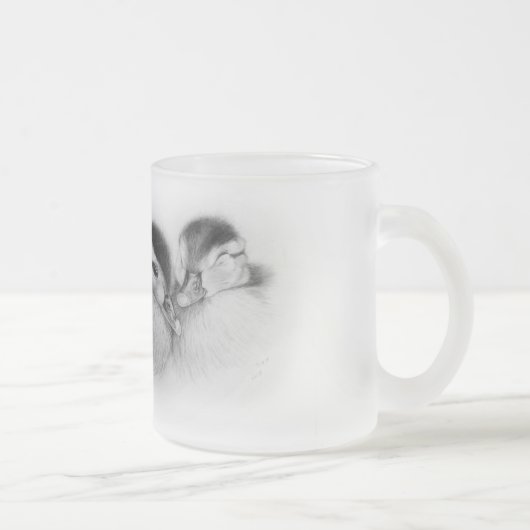 Eisige Enten-Tasse Mattglastasse (Rechts)