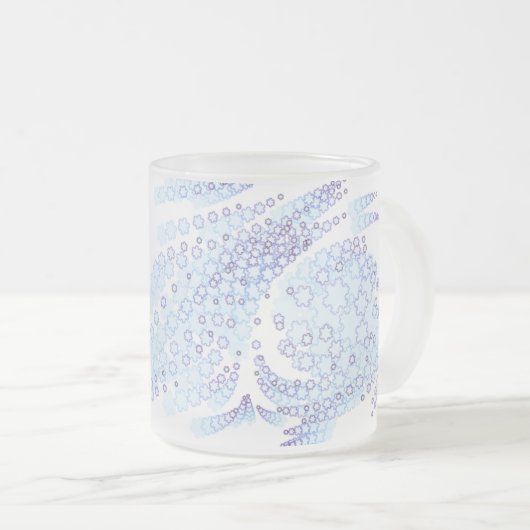 Eisige Flocken Mattglastasse (VorderseiteRechts)