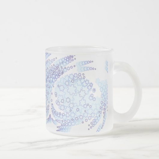 Eisige Flocken Mattglastasse (Rechts)