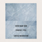 Eisige graue MarmorVisitenkarte Visitenkarten (Außenseite Aufgefaltet)