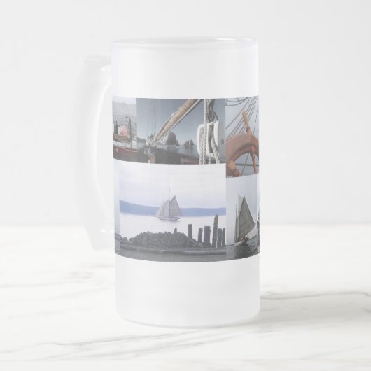 Eisige Meere Mattglas Bierglas (Vorderseite Links)