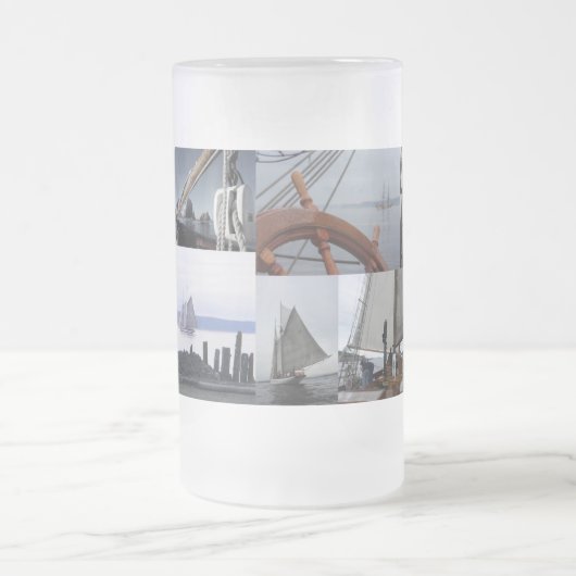 Eisige Meere Mattglas Bierglas (Mittel)