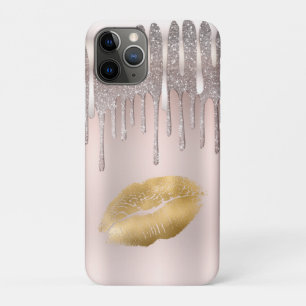 Eisige Rosa Gold Lippen Diamant Glitter Funkeln Tr Case-Mate iPhone Hülle