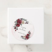 Eisige Rosen Winterhochzeit  Geschenkanhänger (Beispiel)